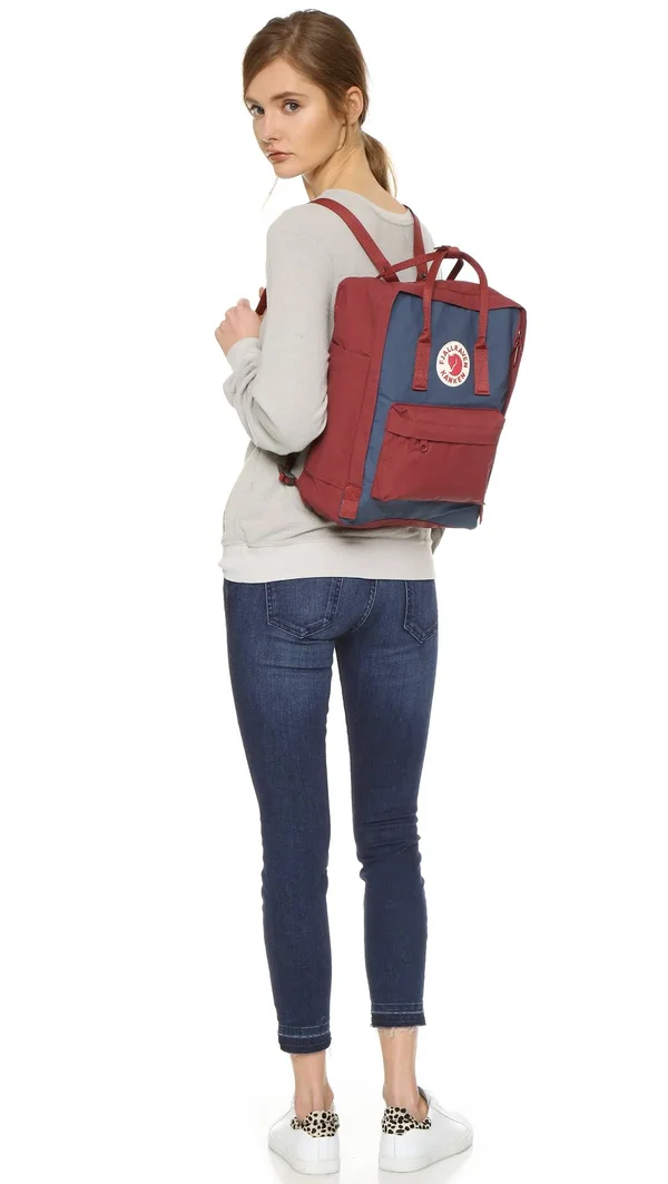 Fjallraven Kanken Backpack - Royal Blue/Ox Red