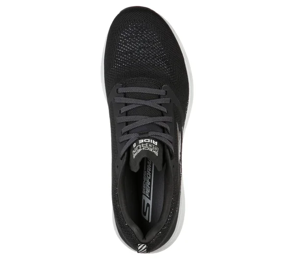 Skechers Men's GOrun Ride 8 Hyper Running Shoe - Black/White