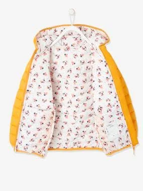 Lightweight Jacket with Hood - for Girls Mustard