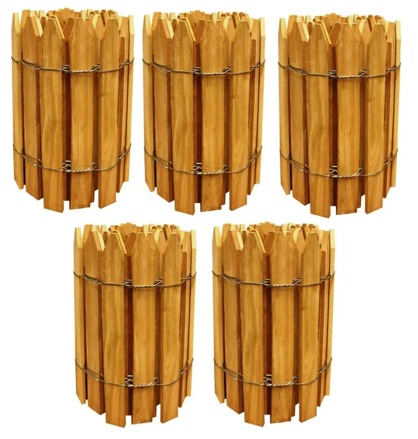 Cedar Wooden Garden Picket Fence 8 ft x 16 in (5 Pack) RC28C-5C, Greenes Fence