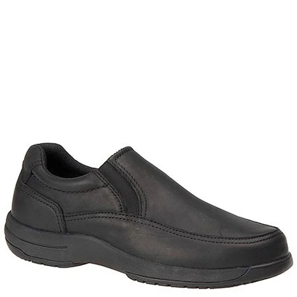 Walkabout Men's Slip-On Walking Shoe Slip on - Black Size 13