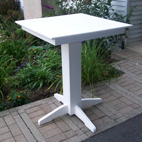A & L Furniture Poly 33 in. Square Bar Height Table