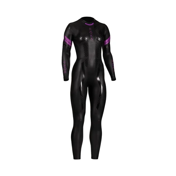 Roka Women's Maverick Comp II Wetsuit in Black/Voodoo - Large