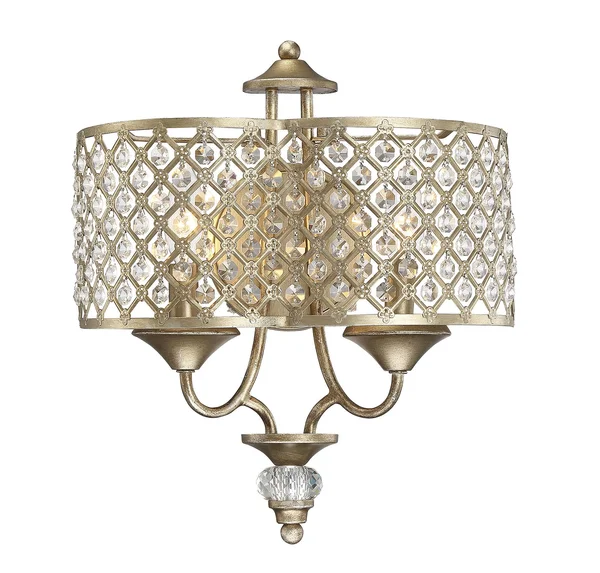 Savoy House-9-2403-2-98-Regis - 2 Light Wall Sconce Pyrite Finish