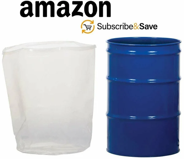 55 Gallon 3 Mil Clear Plastic Low Density Drum Liner on Roll 38x22 x 65x22 200 Lines
