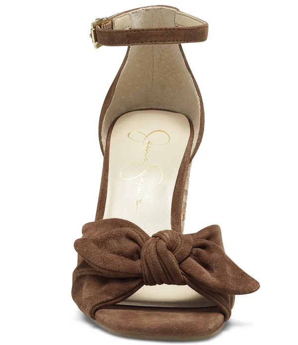 Jessica Simpson Women's Delirah Espadrille Wedge Sandals - Dark Brown