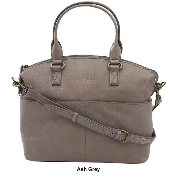American Leather Co. Carrie Dome Satchel Sand - Boscov&s
