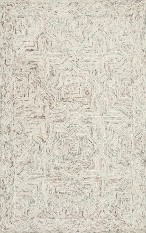 Loloi II Ziva ZV-01 Neutral Rug - 3 ft 6 in x 5 ft 6 in