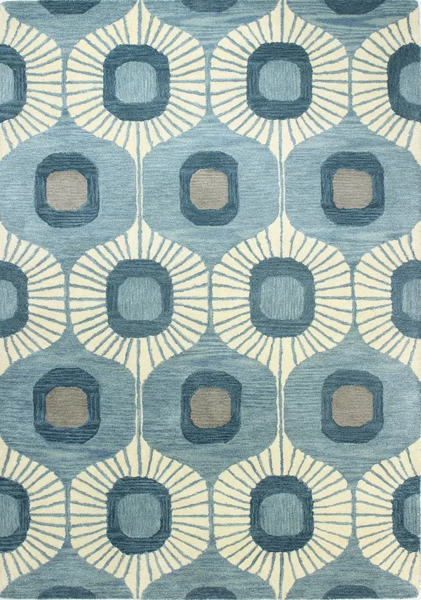 Bashian Chelsea ST103 Runner Rug, 2&6x22 x 8& - Light Blue