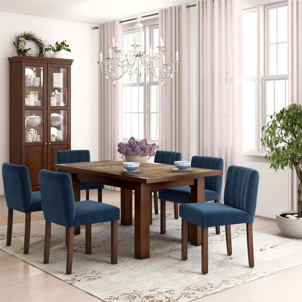 Avenue Greene VONN Channel Back Parsons Chair (2-Pack) - Pink