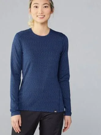 Rei Co-op Women's Midweight Base Layer Crew Top Blue Xs