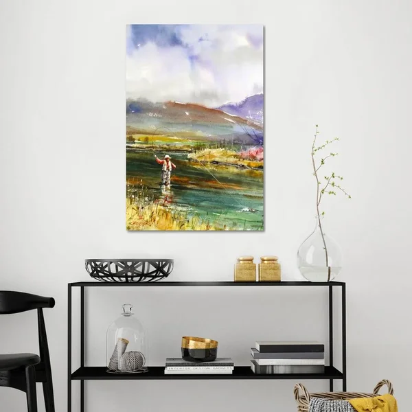 iCanvas Fishing II Art by Dean Crouser Canvas Art Wall Decor