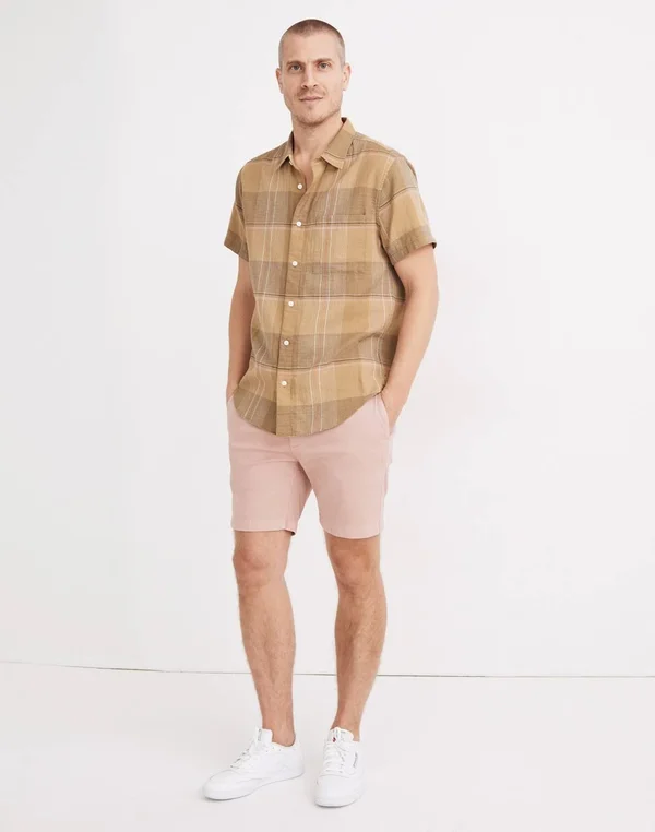 Madewell Men's 7x22 Chino Shorts in Dusty Blush - Size 29