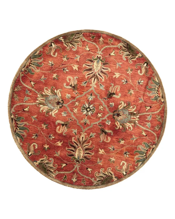 Kas Syriana 6010 Emerald Green Agra Area Rug - 5&6x22 Round