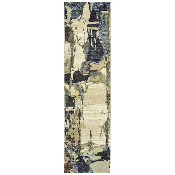 Oriental Weavers Evolution 8027A 6&7x22 x 9&6x22 Blue Area Rug