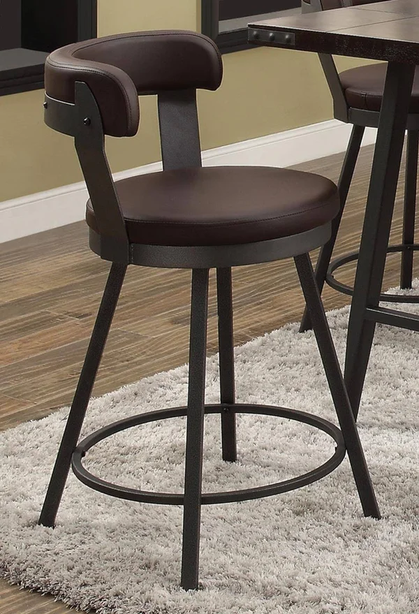 Homelegance Appert Brown Counter Height Chair Set of 2
