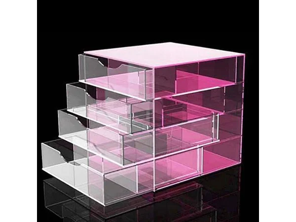 OnDisplay 4 Tier Neon Acrylic Cosmetic/Makeup Organizer