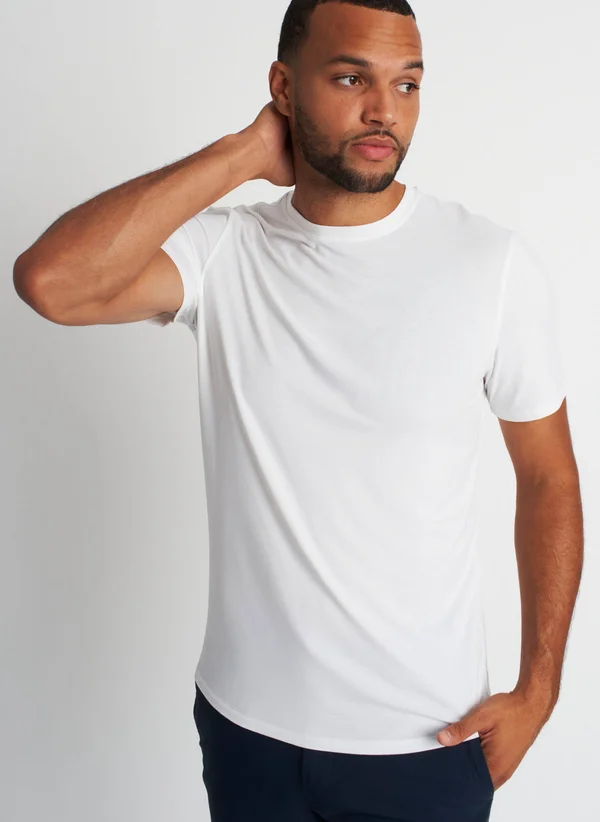 Kit and Ace Men's Ace Crewneck Tees, 3 Pack, Black/Shade/Bright White, Size Xs