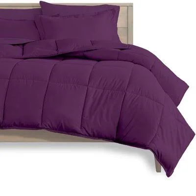 Cino Comforter Set Winston Porter Size: Twin - Color: Plum/Plum