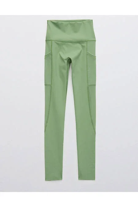 OFFLINE Goals High Waisted Pocket Legging Women's Green Mission Xxs