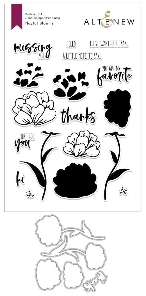 Playful Blooms Stamp & Die Set - Altenew