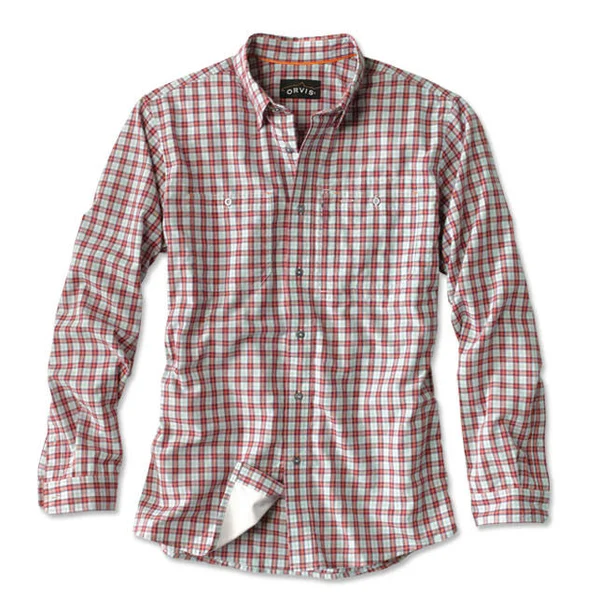 Men's Flat Creek Shirt - Red Plaid, Size 2XL, Orvis