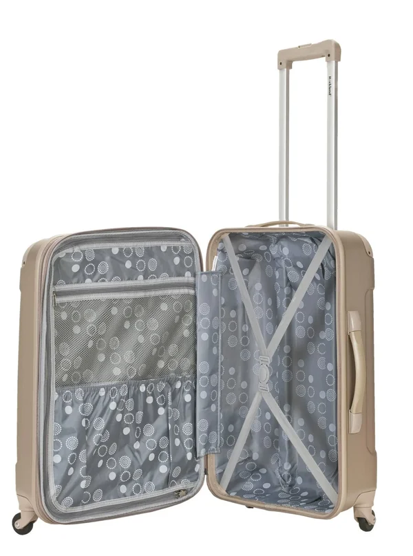 Rockland Sonic 3 Piece Luggage Set; White