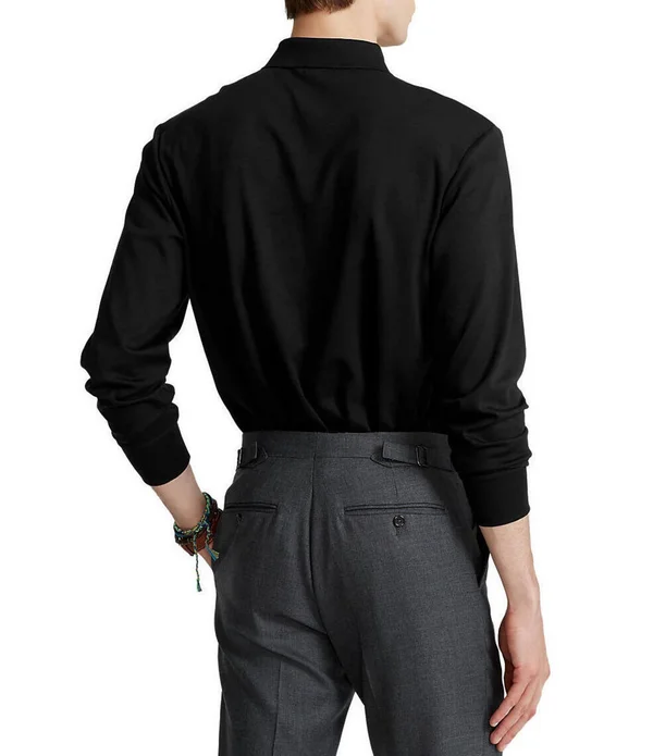 Polo Ralph Lauren Classic-Fit Soft Cotton Long-Sleeve Polo Shirt - XL