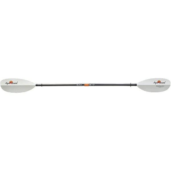 Aqua-Bound Manta Ray Hybrid Kayak Paddle, 4-Piece, Posi-Lok - White