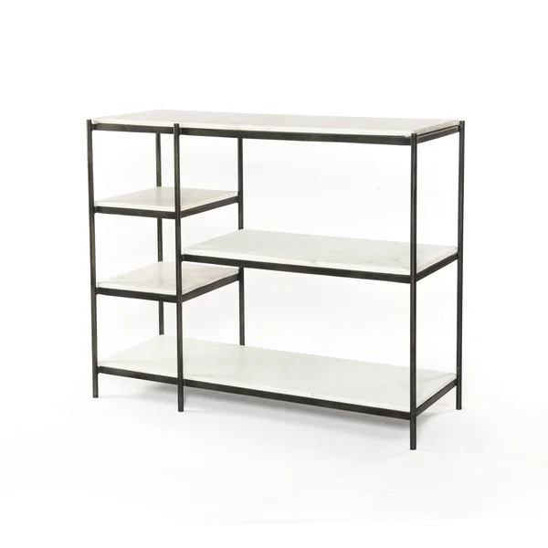 Four Hands Lily Console Table, Hammered Grey