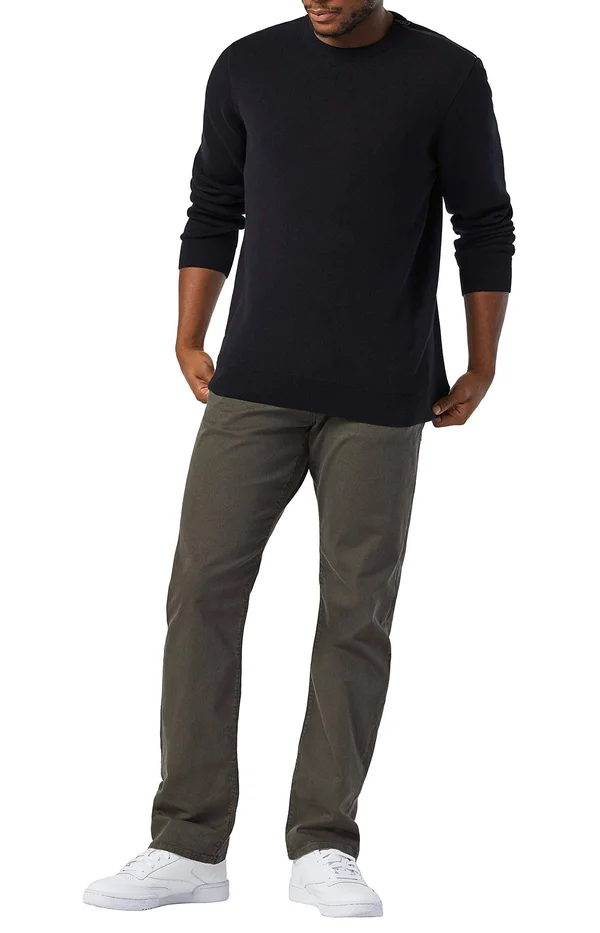 Mavi Men's Matt Relaxed Straight Leg in Green Bedford, Men's Jeans