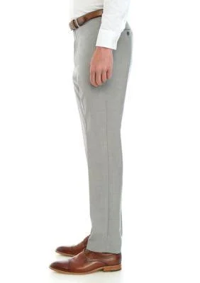 Calvin Klein Infinite Stretch Solid Slim-Fit Pants - Light Grey