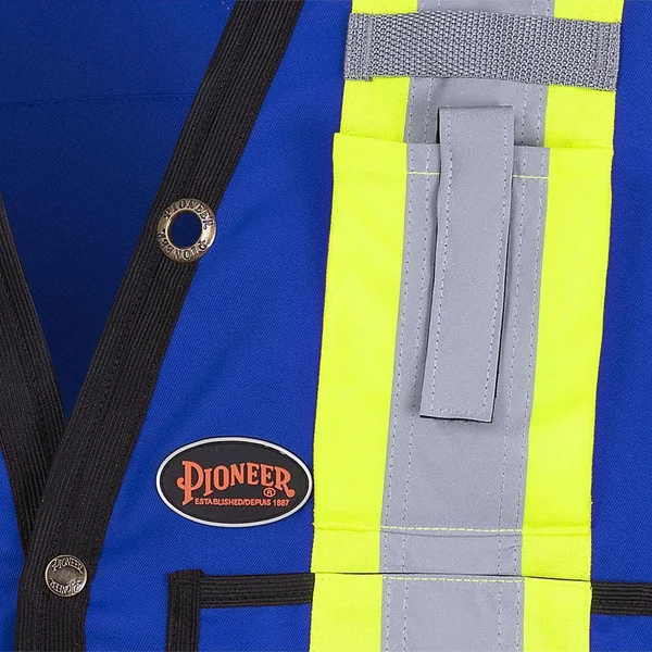 Pioneer V1010180-3XL Hi-Viz Surveyor’s Safety Vest, Royal, 3XL