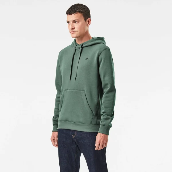 G-Star Raw Men Premium Core Hoodie Green Size S
