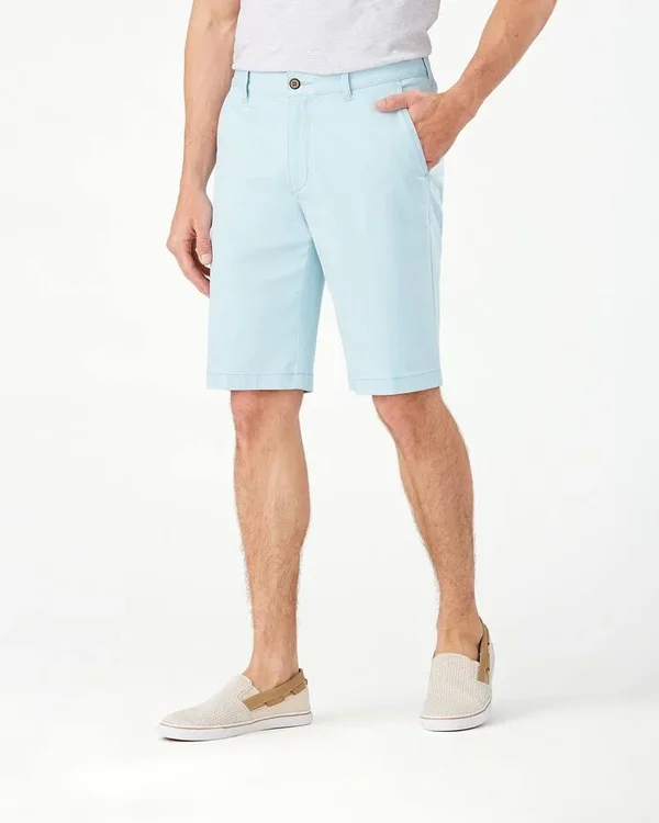 Tommy Bahama Men's Boracay 12-Inch Chino Shorts - Robins Egg Blue - Size 33