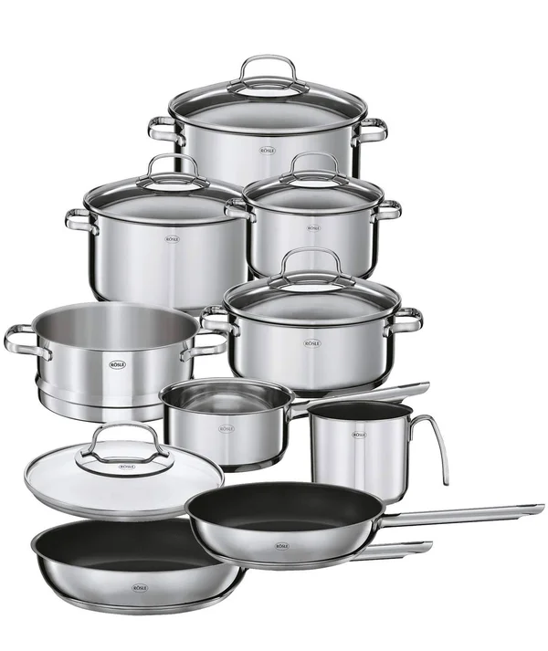 Rosle Elegance 14-Piece Stainless Steel Cookware Set