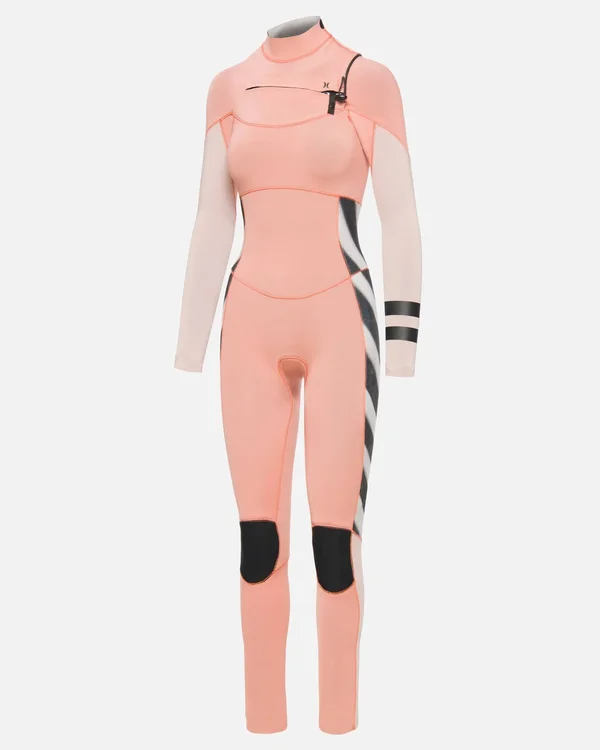Hurley Advantage Plus 3/2mm Fullsuit Women's Wetsuit Size 6 (Pink Tint)