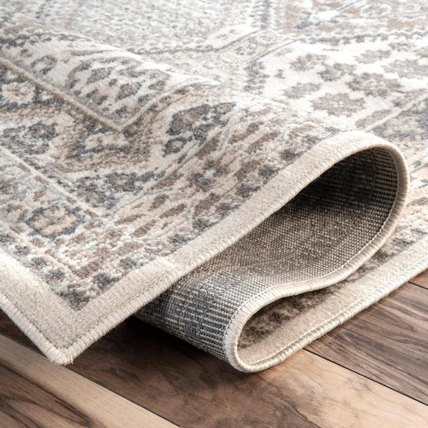nuLOOM Vintage Tile Becca Charcoal 10 ft. x 14 ft. Area Rug, Grey