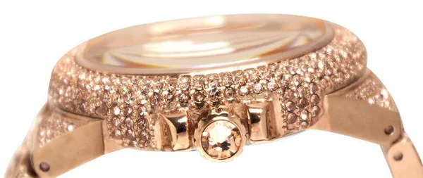 Michael Kors MK5862 Women's Camille Rose Gold Pave Crystal Glitz Round RRP 599