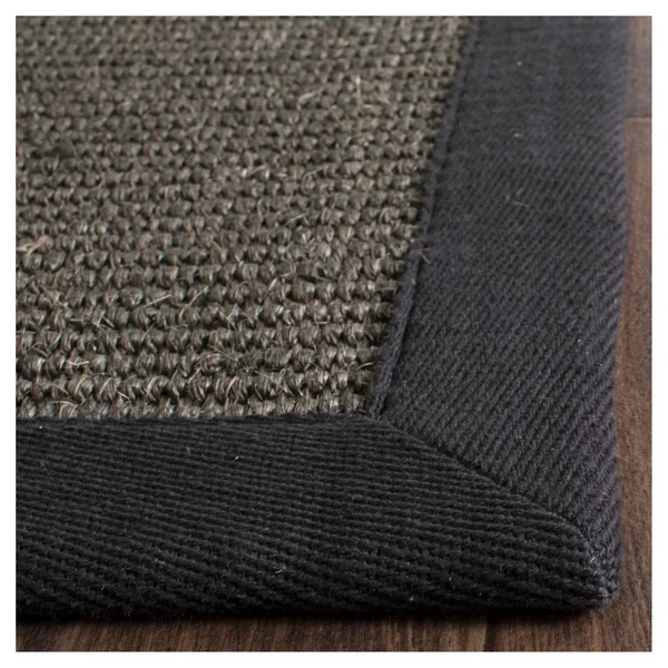 Safavieh Natural Fiber NF441D Charcoal/Charcoal 3& x 5& Area Rug