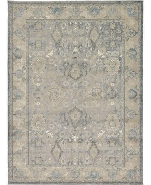 Unique Loom Gaisberg Salzburg Area Rug - 8& x 11& (Gray)