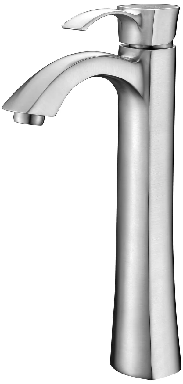 Anzzi L-AZ095BN Harmony Series Single Hole Single-Handle Vessel Bathroom Faucet Brushed Nickel