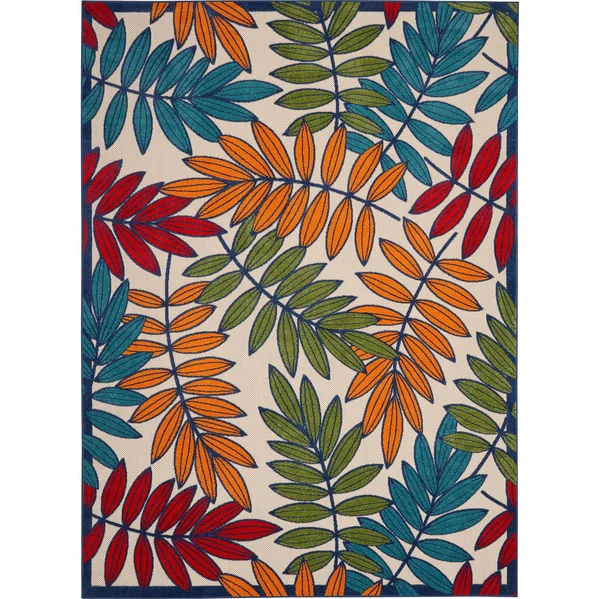 Nourison Aloha Area Rug - Multicolor, 6& x 9&