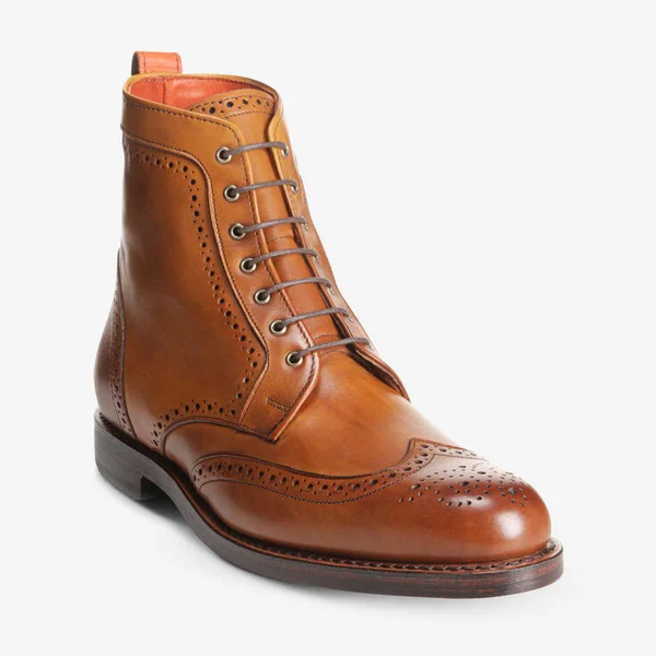Allen Edmonds Dalton Wingtip Dress Boots - Walnut