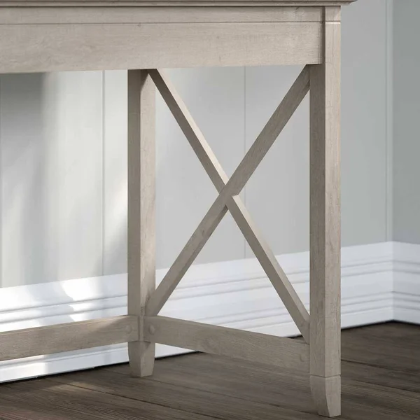 Bush Furniture Key West 60W L Shaped Desk - Reclaimed Pine