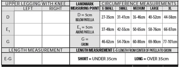 Circaid Juxtafit Essentials Upper Leg w/ Knee