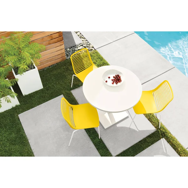 Room & Board, Modern Terrace Square Planter 16d 16W 22H in Saffron Yellow