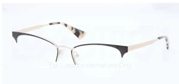 Prada PR 65QV Eyeglasses - Black/Pale Gold, Size: 51-17-140