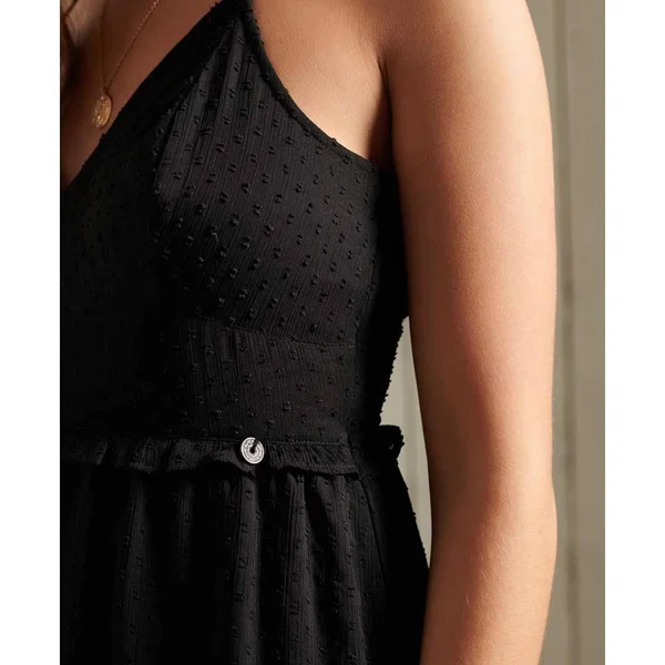 Superdry Margaux Maxi Dress - Black - Maxi Dresses