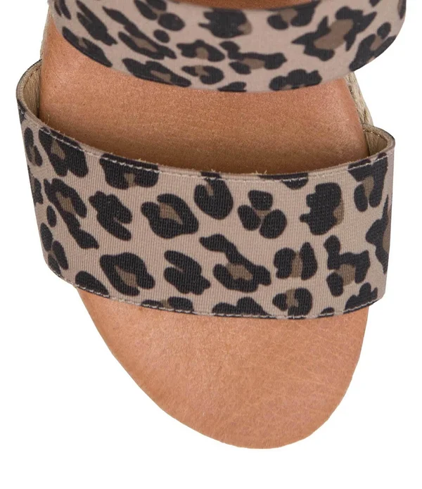 Andre Assous Women's Allison Espadrille Wedge Sandals - Leopard - Size 10